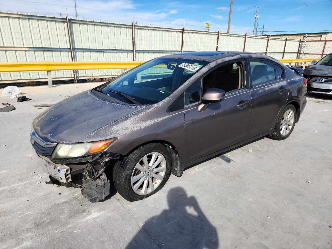 2012 HONDA CIVIC EX | 2HGFB2F88CH519019 | UPCARS