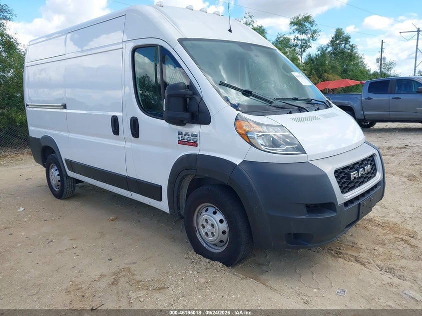 2019 RAM PROMASTER 1500 HIGH ROOF 136 WB | 3C6TRVBG1KE549959 | UPCARS