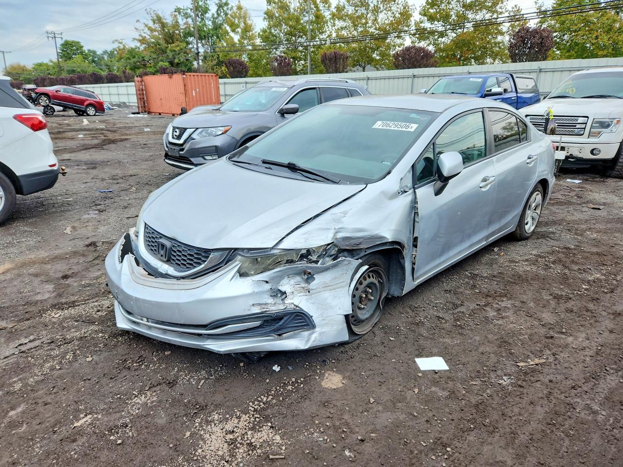 2013 HONDA CIVIC LX | 2HGFB2F58DH584475 | UPCARS