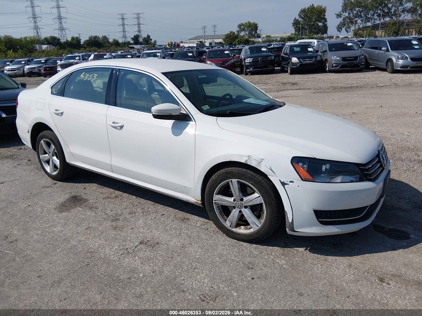 2013 VOLKSWAGEN PASSAT 2.5L SE | 1VWBP7A38DC117445 | UPCARS