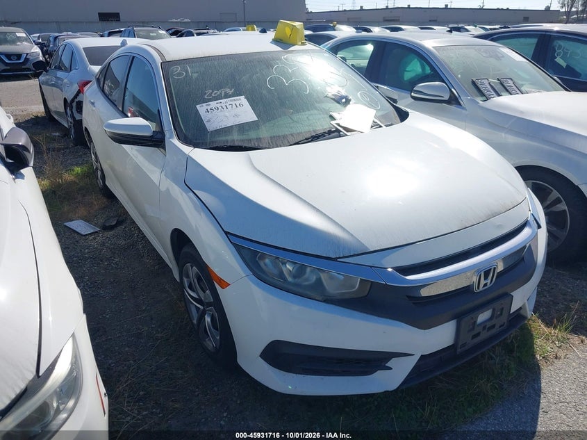 2016 HONDA CIVIC LX | 2HGFC2F5XGH528619 | UPCARS