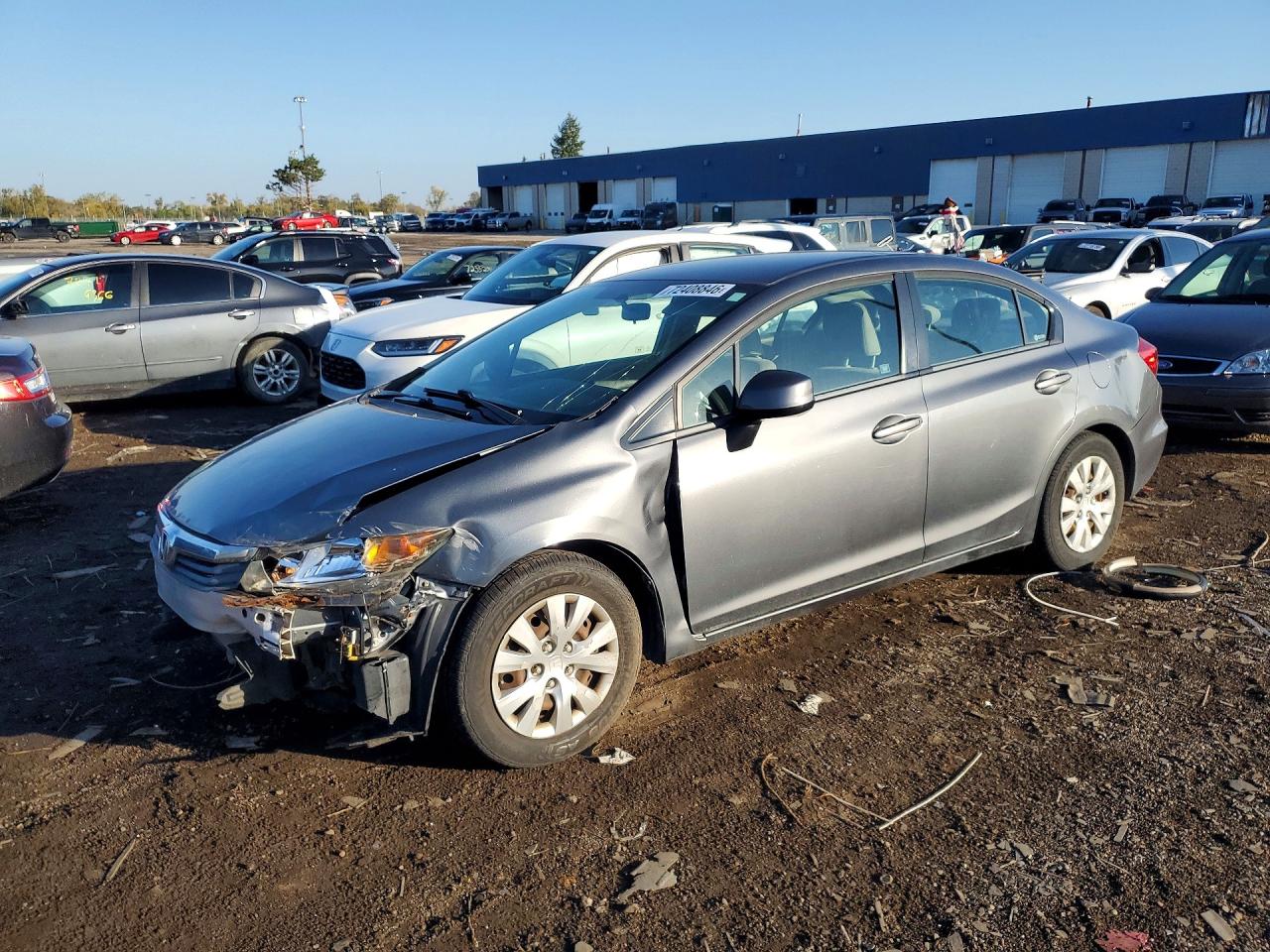 2012 HONDA CIVIC LX | 19XFB2F5XCE001381 | UPCARS