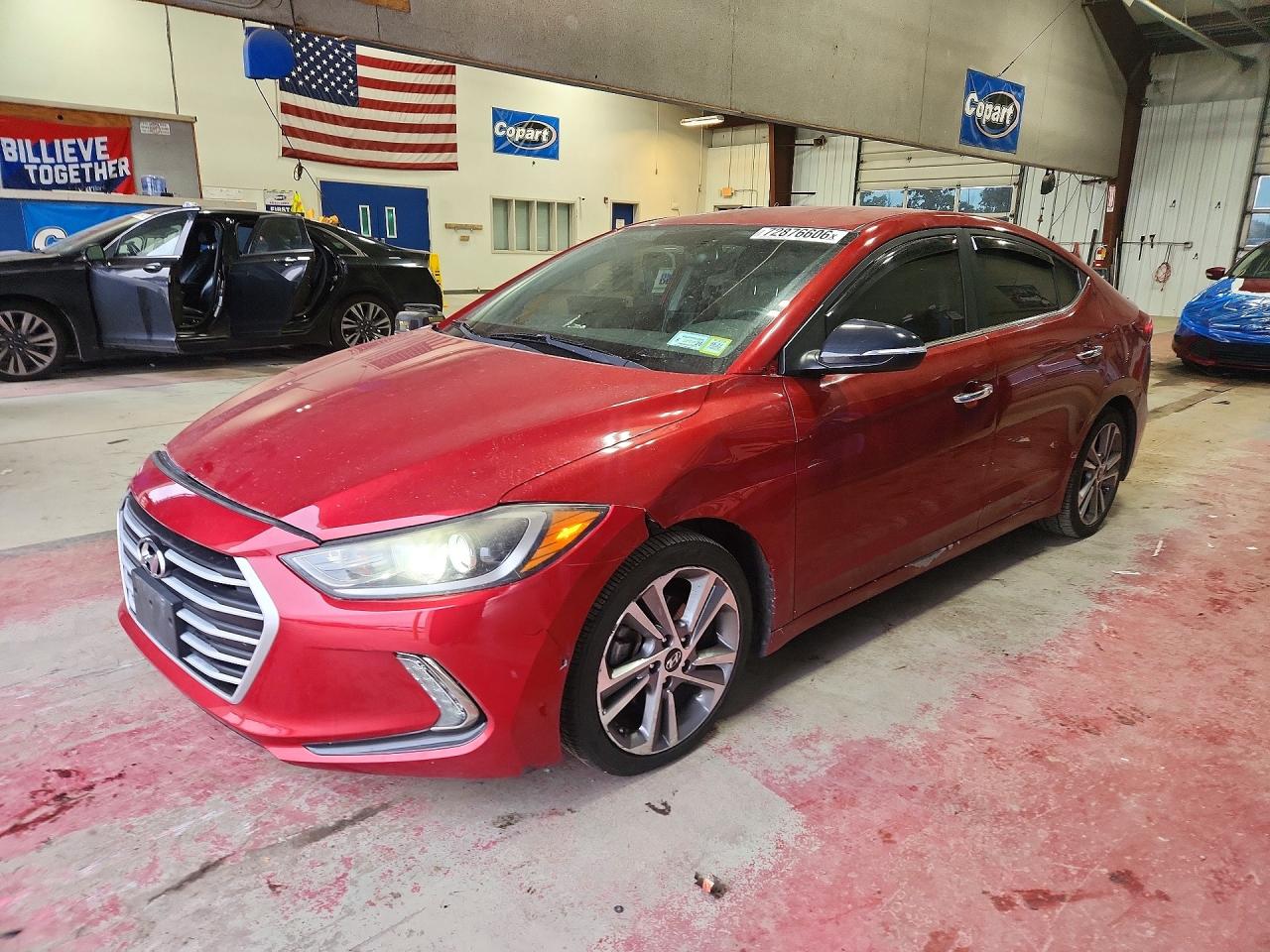 2017 HYUNDAI ELANTRA LIMITED | KMHD84LF4HU264369 | UPCARS