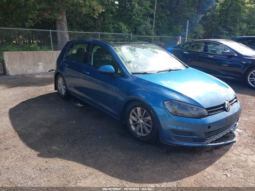 2016 VOLKSWAGEN GOLF TSI S 4-DOOR | 3VW217AUXGM000785 | UPCARS