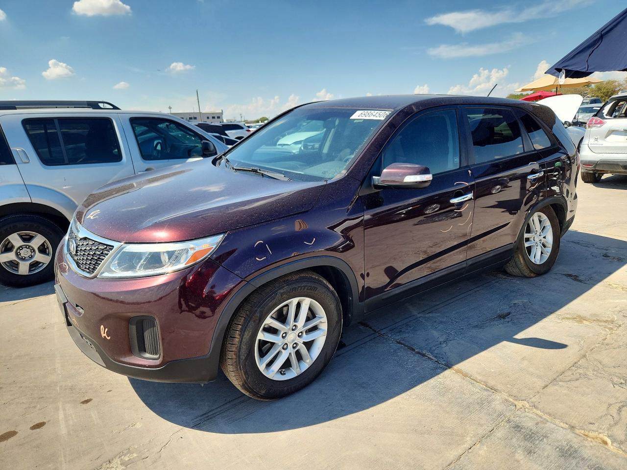 2014 KIA SORENTO LX | 5XYKT3A62EG510632 | UPCARS