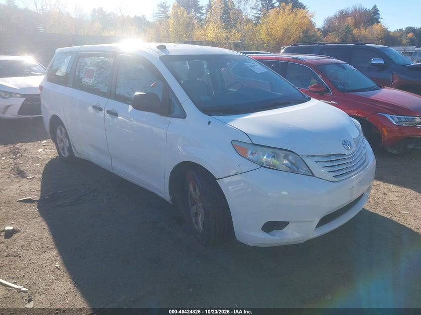 2012 TOYOTA SIENNA BASE V6 7 PASSENGER | 5TDZK3DC9CS246506 | UPCARS
