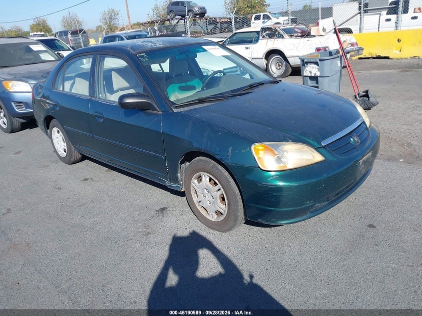 2002 HONDA CIVIC LX | JHMES16592S001064 | UPCARS