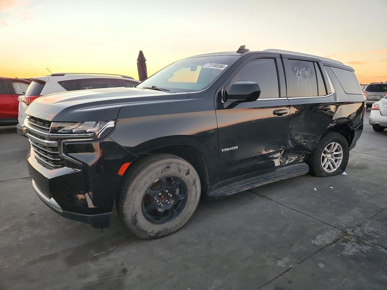 2021 CHEVROLET TAHOE K1500 LT | 1GNSKNKDXMR353774 | UPCARS
