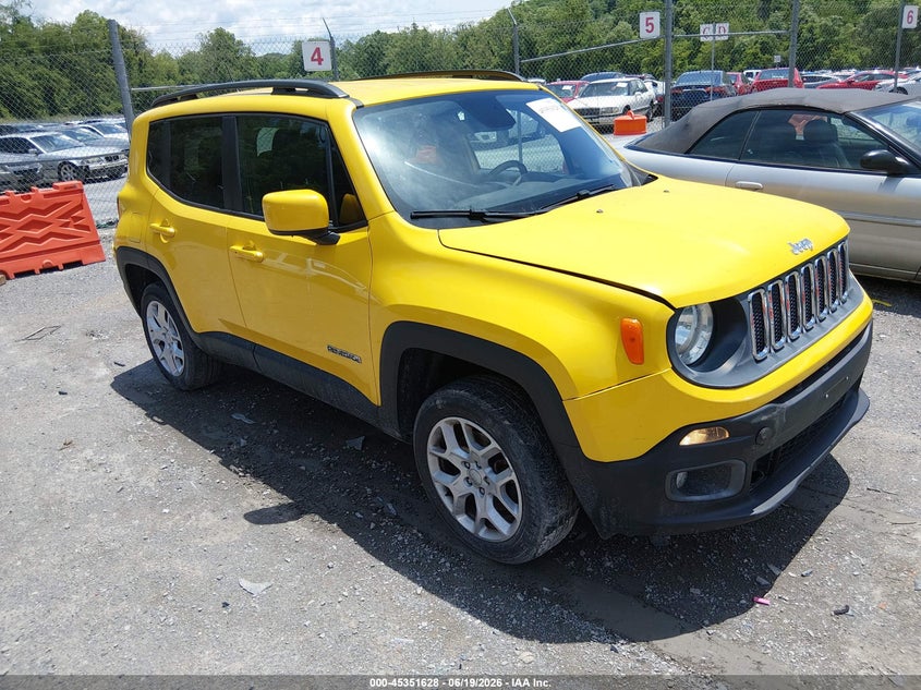 2016 JEEP RENEGADE LATITUDE | ZACCJBBT5GPD08699 | UPCARS