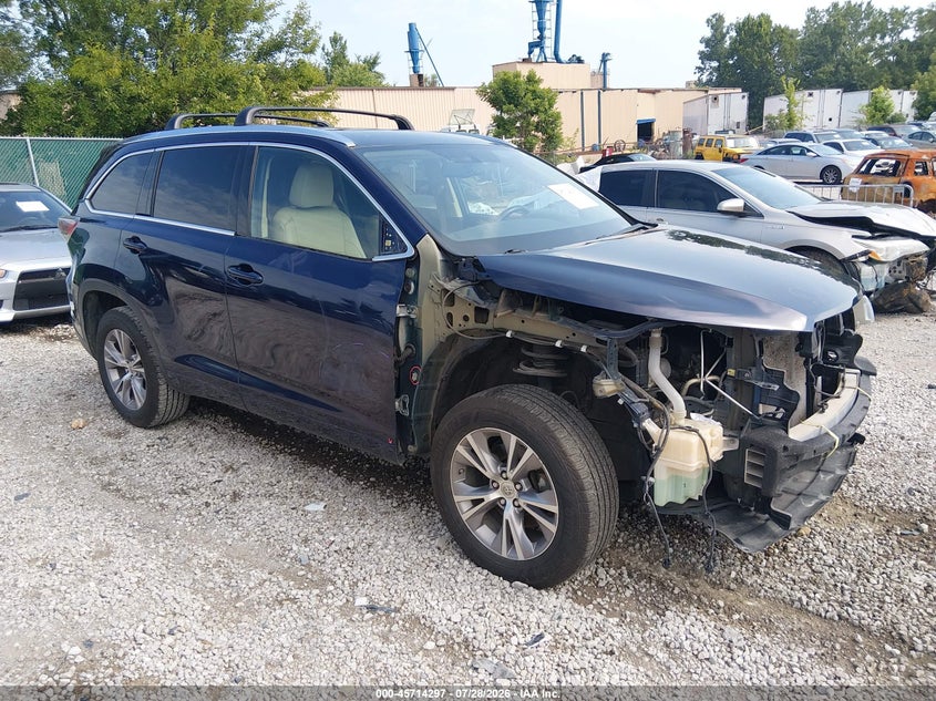 2015 TOYOTA HIGHLANDER XLE V6 | 5TDKKRFH0FS110380 | UPCARS