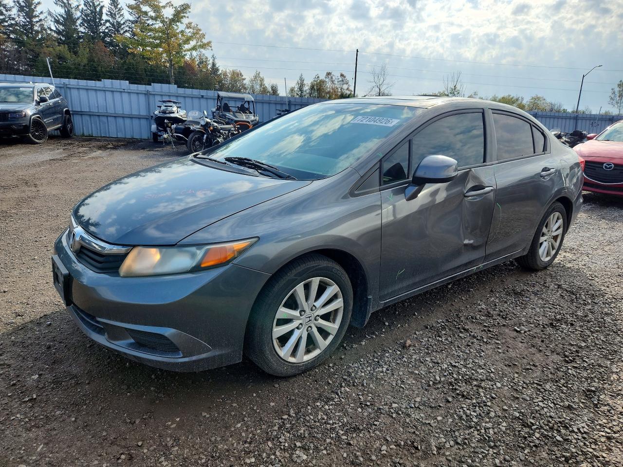 2012 HONDA CIVIC LX | 2HGFB2F57CH061317 | UPCARS