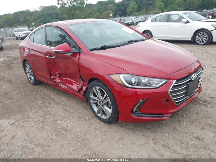 2017 HYUNDAI ELANTRA LIMITED | KMHD84LF4HU209176 | UPCARS