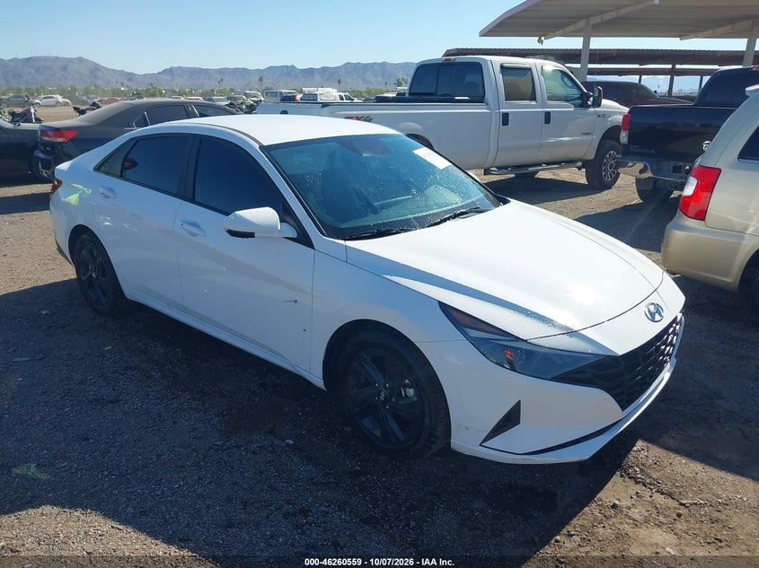 2021 HYUNDAI ELANTRA HYBRID BLUE | KMHLM4AJXMU007919 | UPCARS