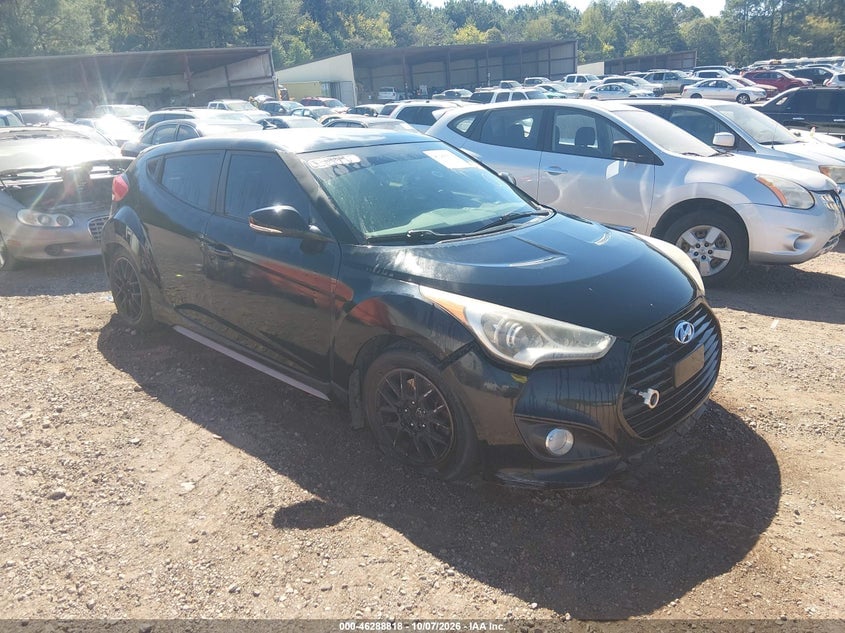 2013 HYUNDAI VELOSTER TURBO W/BLACK | KMHTC6AE6DU177549 | UPCARS