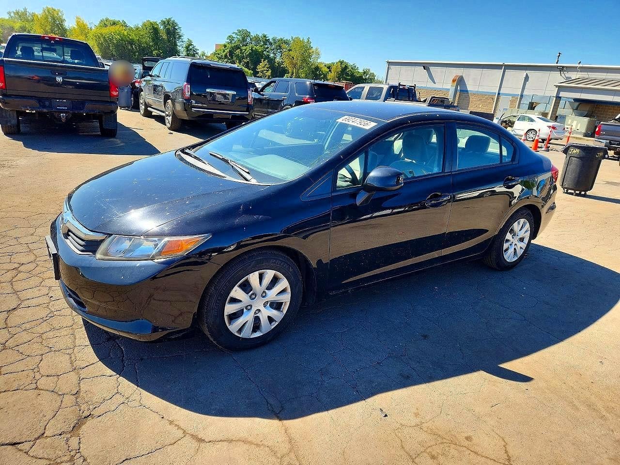 2012 HONDA CIVIC LX | 2HGFB2F57CH325460 | UPCARS