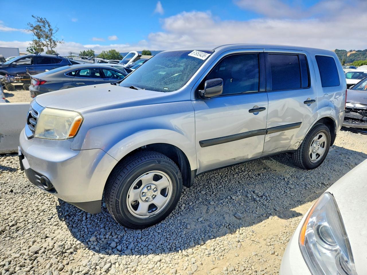 2012 HONDA PILOT LX | 5FNYF3H26CB032529 | UPCARS