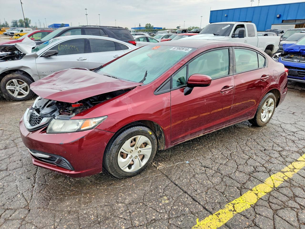 2015 HONDA CIVIC LX | 19XFB2F53FE001601 | UPCARS