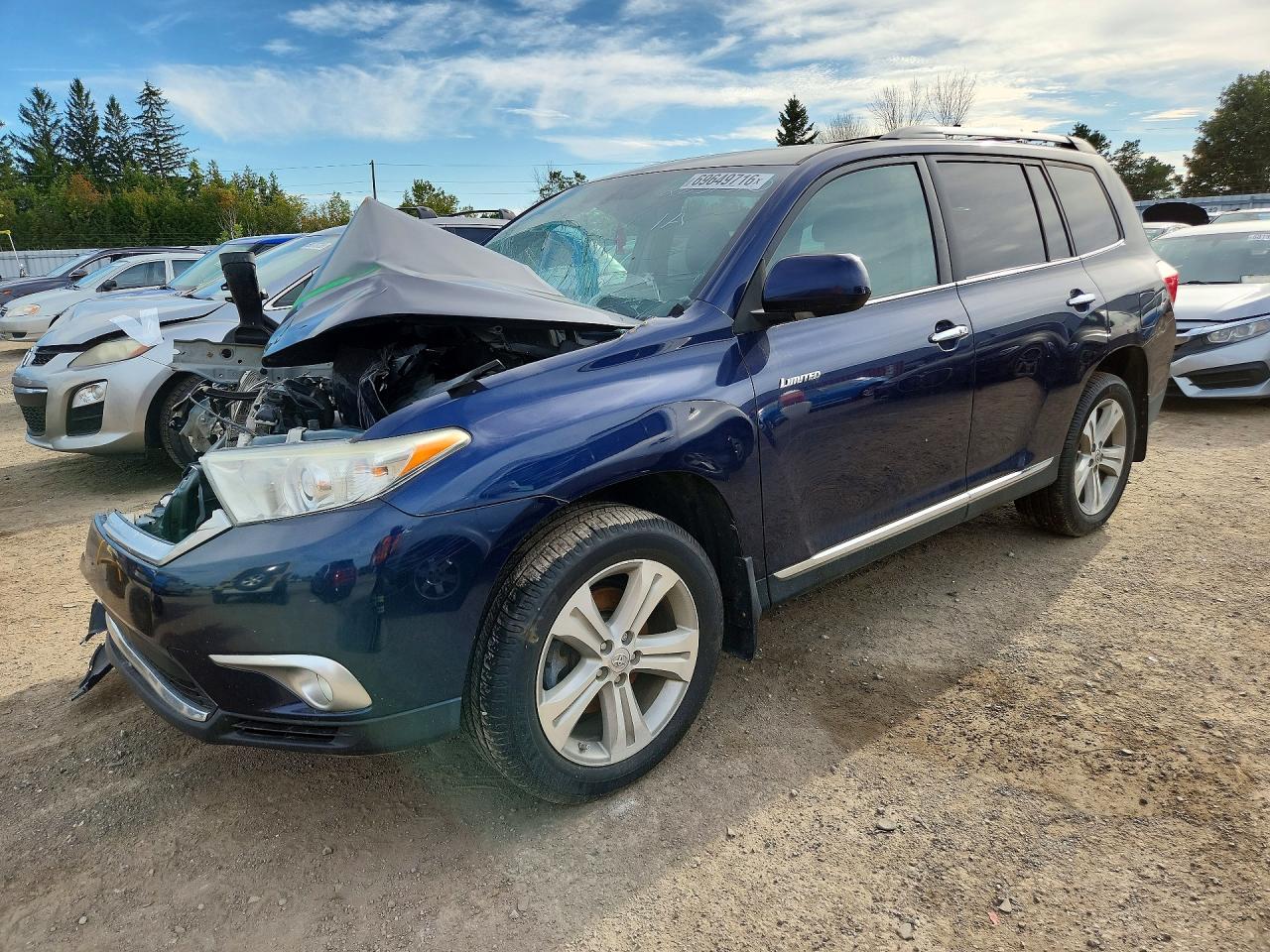 2012 TOYOTA HIGHLANDER LIMITED | 5TDDK3EH7CS150748 | UPCARS