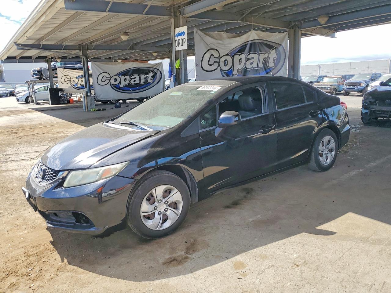 2013 HONDA CIVIC LX | 19XFB2F57DE225662 | UPCARS