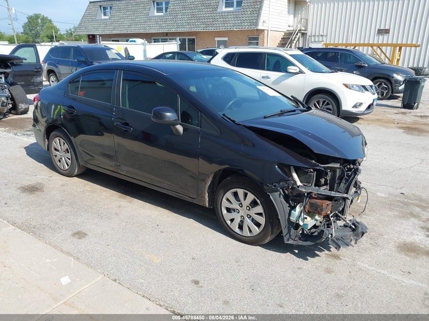 2013 HONDA CIVIC LX | 2HGFB2F57DH591529 | UPCARS