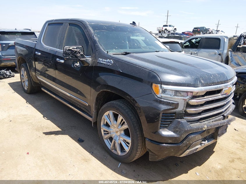 2022 CHEVROLET SILVERADO 1500 4WD  SHORT BED HIGH COUNTRY | 1GCUDJED1NZ585083 | UPCARS