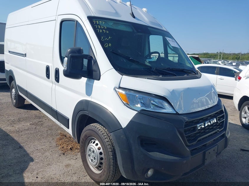 2025 RAM PROMASTER 3500 TRADESMAN HIGH ROOF 159 WB W/PASS SEAT | 3C6MRVHG6SE550102 | UPCARS