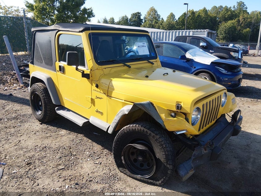 2002 JEEP WRANGLER SPORT | 1J4FA49S42P742148 | UPCARS