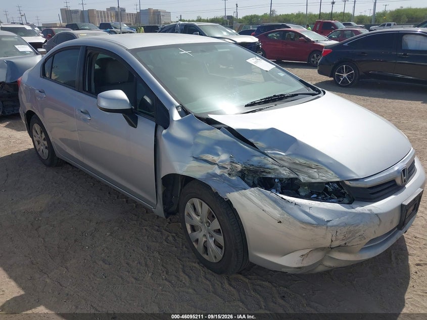 2012 HONDA CIVIC LX | 19XFB2F56CE305341 | UPCARS