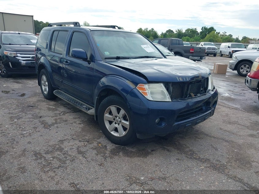 2010 NISSAN PATHFINDER SE | 5N1AR1NN2AC621045 | UPCARS