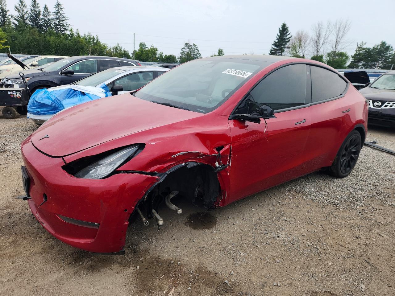 2022 TESLA MODEL Y | 7SAYGAEE8NF485492 | UPCARS
