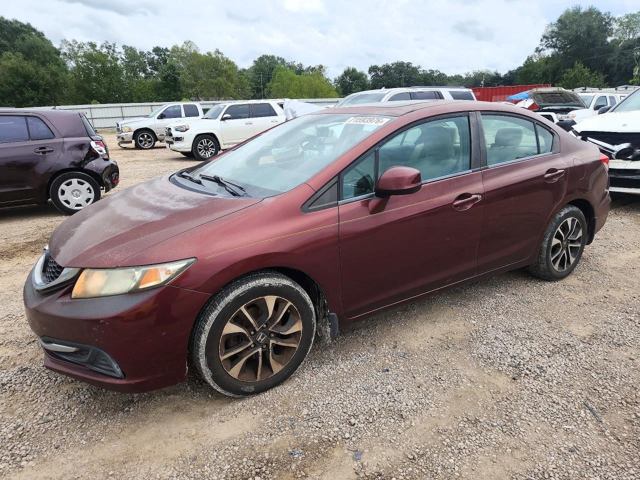 2013 HONDA CIVIC EX | 19XFB2F85DE050063 | UPCARS