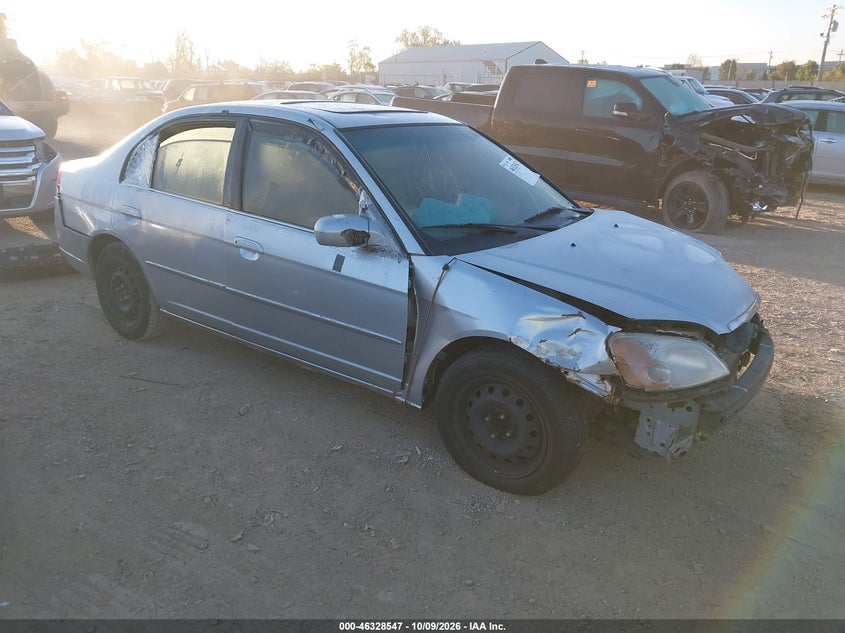 2002 HONDA CIVIC EX | 1HGES26762L048301 | UPCARS