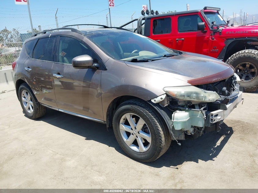 2009 NISSAN MURANO SL | JN8AZ18U09W024191 | UPCARS