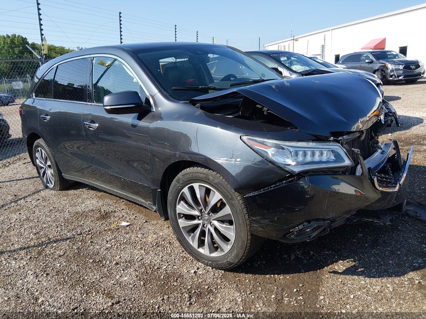 2016 ACURA MDX TECHNOLOGY   ACURAWATCH PLUS PACKAGES/TECHNOLOGY PACKAGE | 5FRYD4H43GB033655 | UPCARS