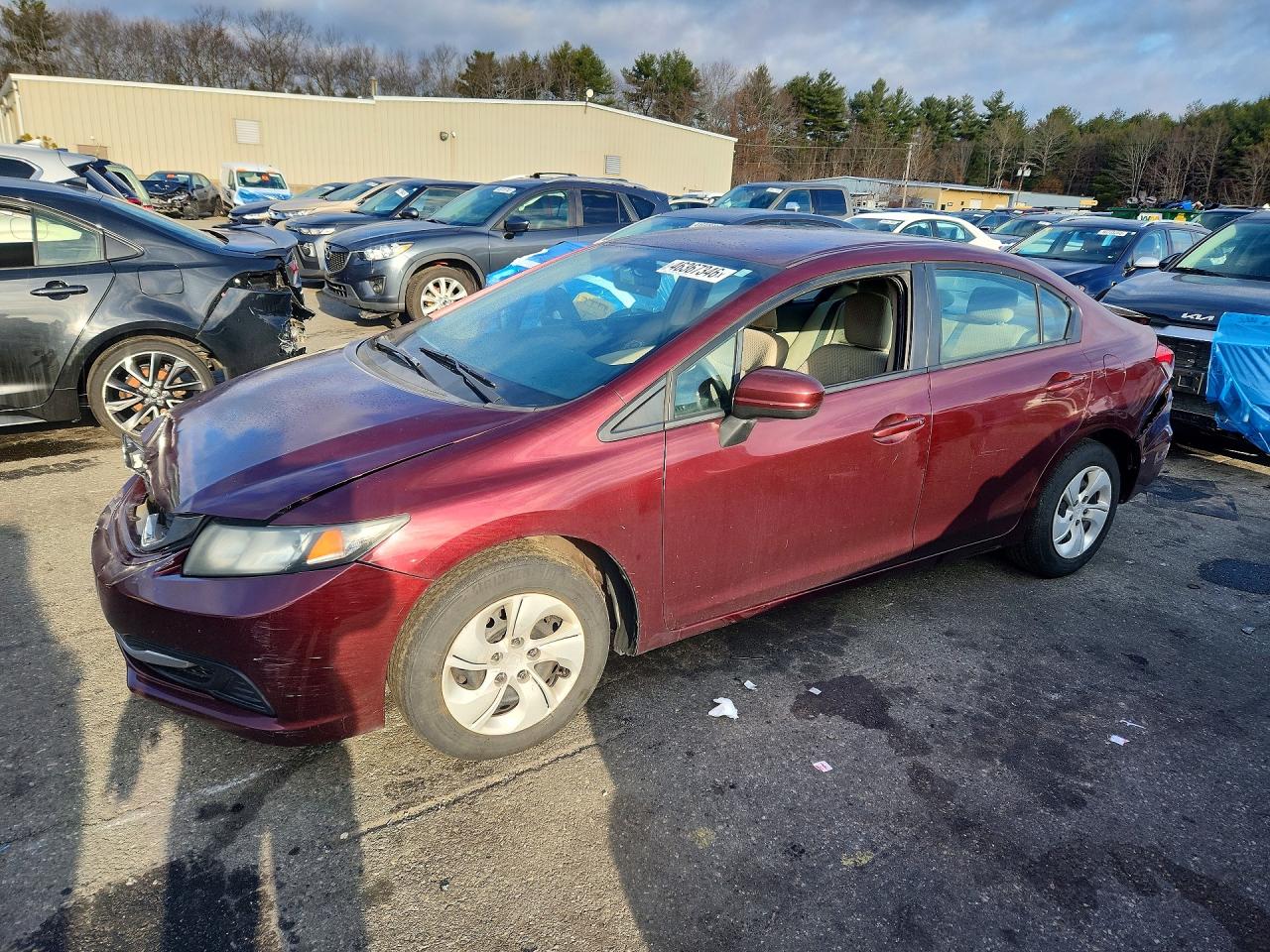2014 HONDA CIVIC LX | 19XFB2F50EE249576 | UPCARS
