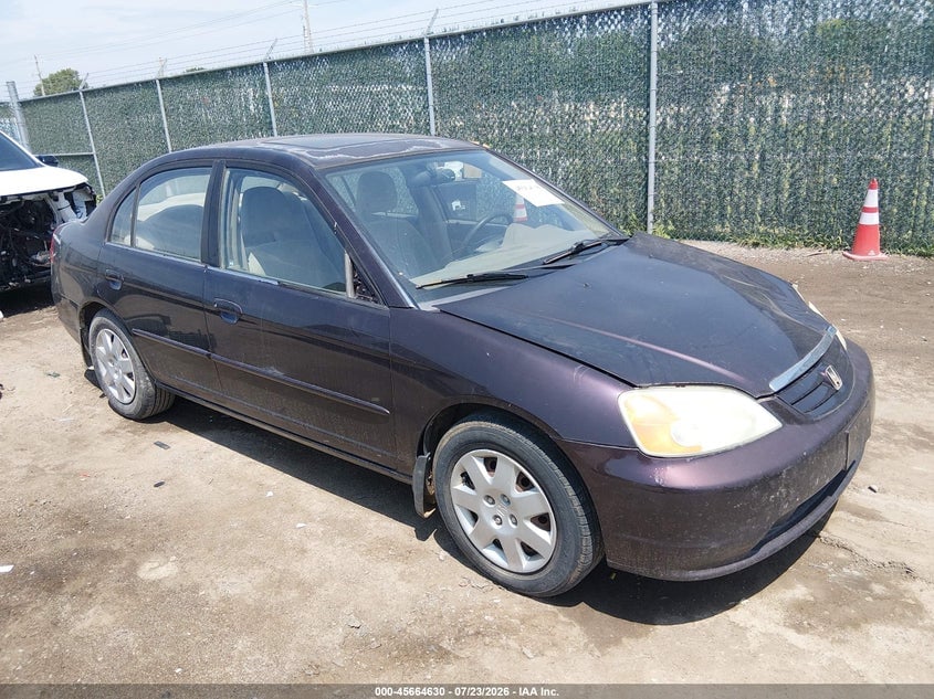 2001 HONDA CIVIC EX | 2HGES25771H518574 | UPCARS