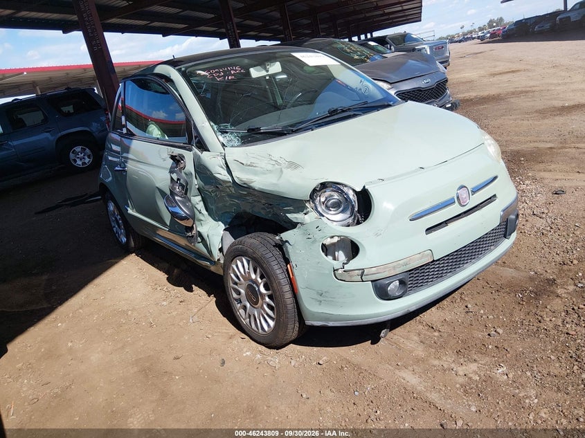 2012 FIAT 500 LOUNGE | 3C3CFFCR1CT126730 | UPCARS