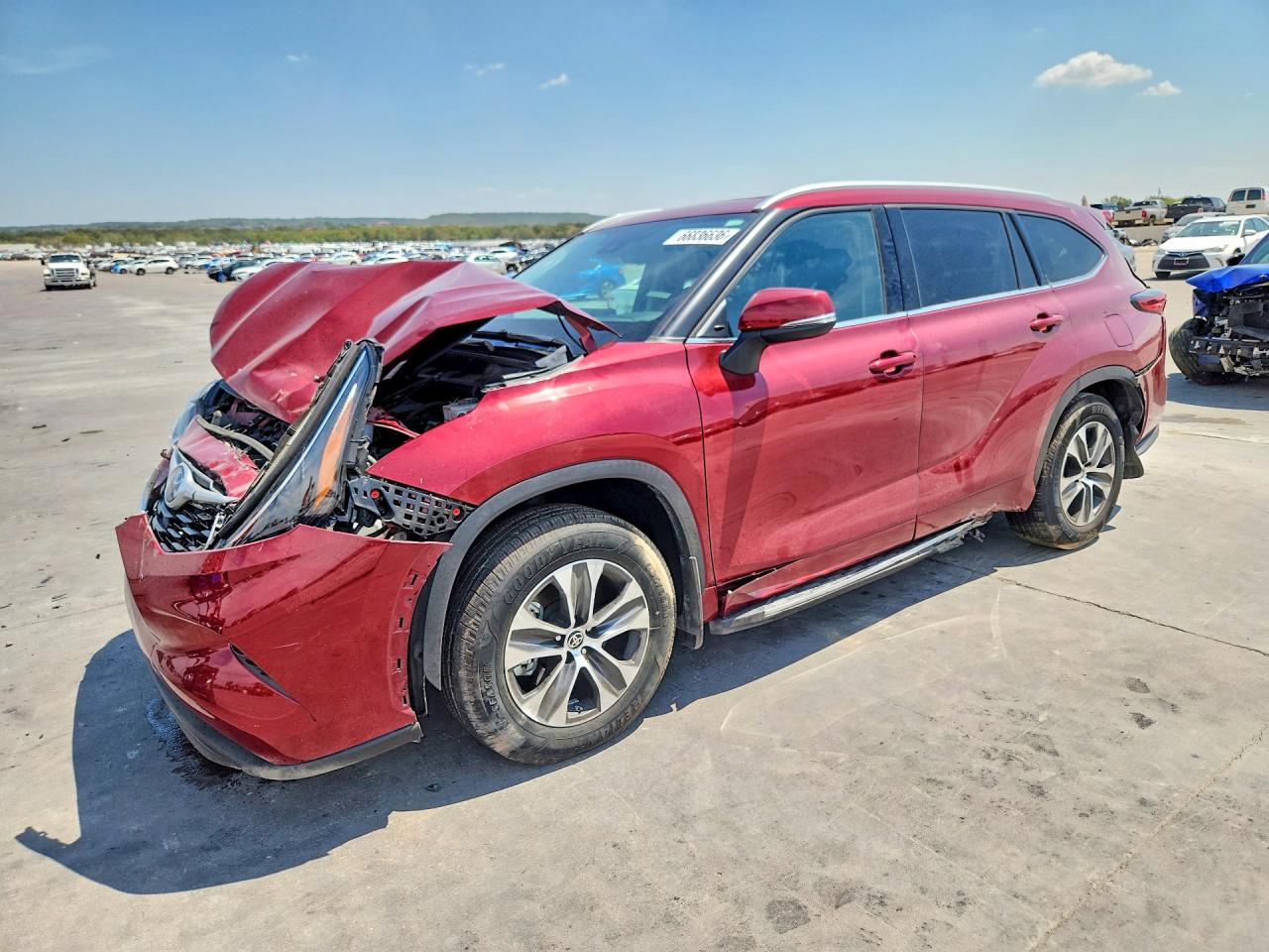 2022 TOYOTA HIGHLANDER XLE | 5TDGARAH9NS515281 | UPCARS