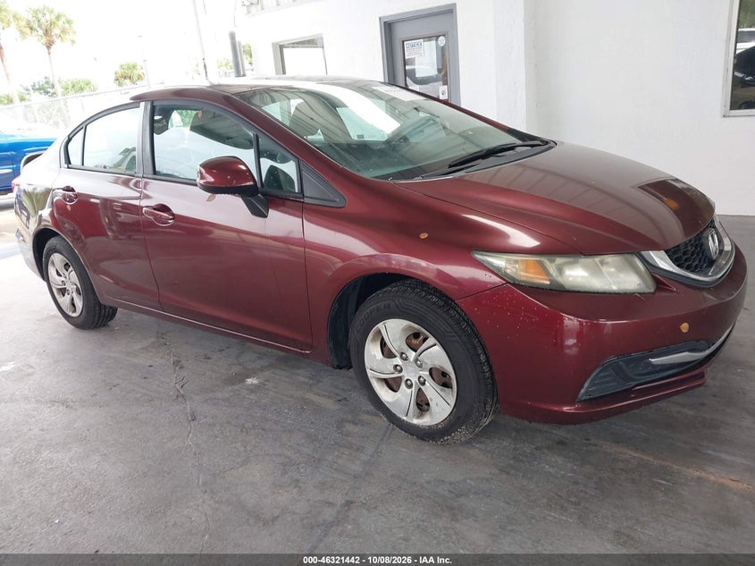 2013 HONDA CIVIC LX | 19XFB2F58DE018987 | UPCARS