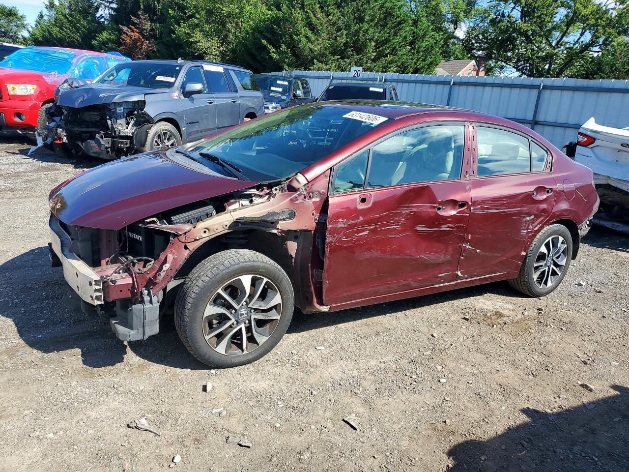 2013 HONDA CIVIC EX | 2HGFB2F89DH516244 | UPCARS