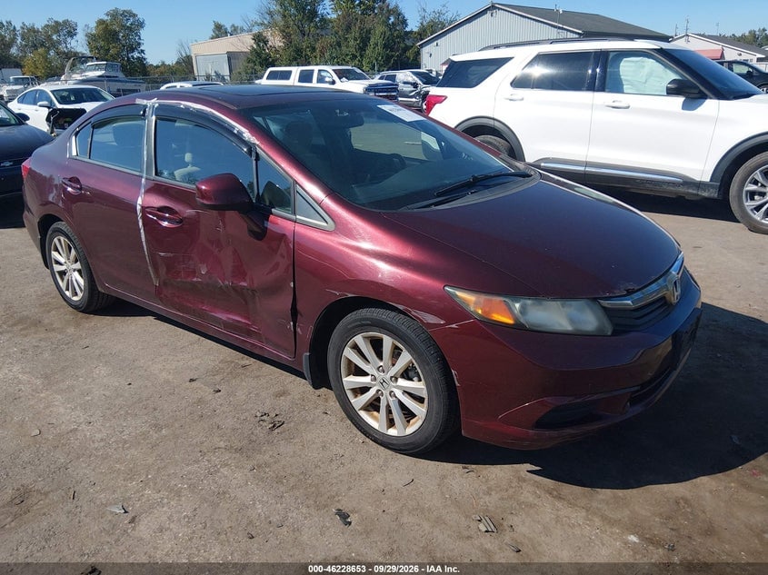 2012 HONDA CIVIC SDN EX | 19XFB2F82CE092592 | UPCARS
