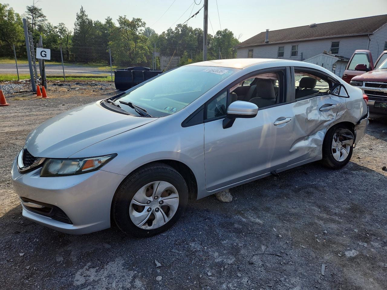 2014 HONDA CIVIC LX | 2HGFB2F57EH540999 | UPCARS