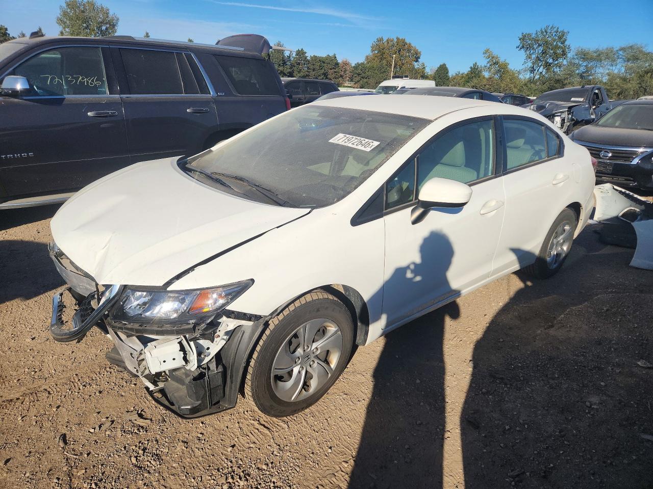 2015 HONDA CIVIC LX | 19XFB2F51FE121896 | UPCARS