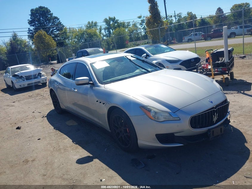 2014 MASERATI QUATTROPORTE S Q4 | ZAM56RRA5E1078100 | UPCARS
