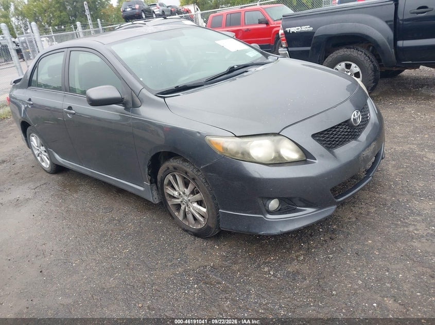 2009 TOYOTA COROLLA S | 2T1BU40EX9C122612 | UPCARS
