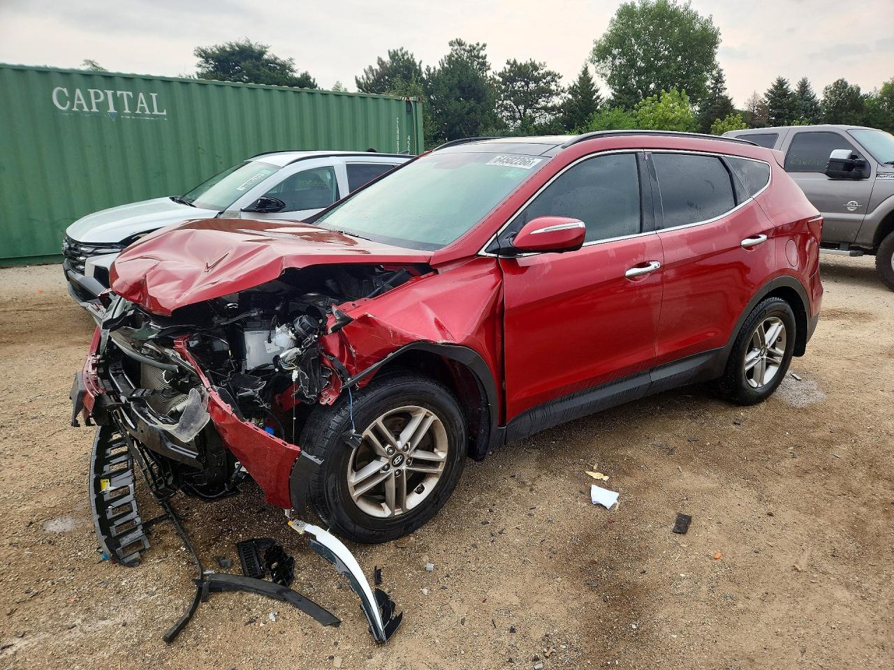 2018 HYUNDAI SANTA FE 2.4L | 5XYZUDLBXJG506110 | UPCARS