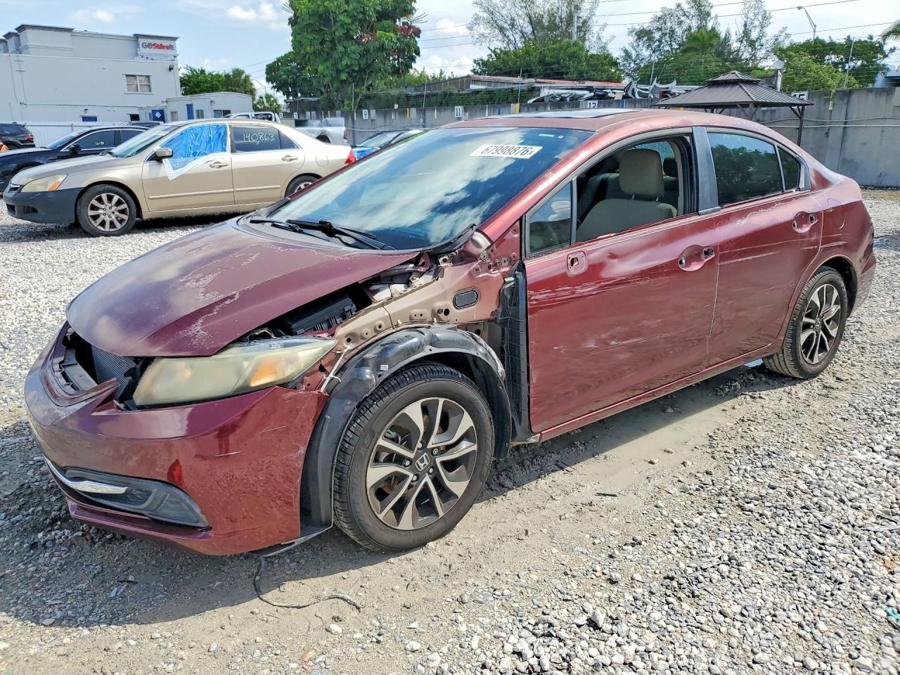 2013 HONDA CIVIC EX | 2HGFB2F87DH530787 | UPCARS