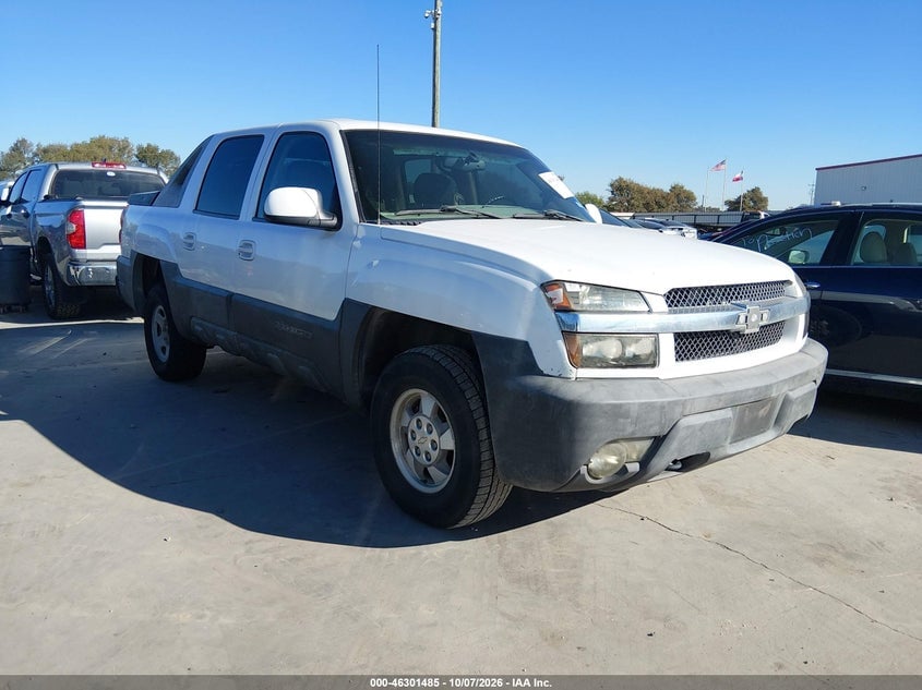 2002 CHEVROLET AVALANCHE 1500 | 3GNEC13T52G104532 | UPCARS