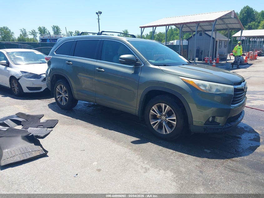 2015 TOYOTA HIGHLANDER XLE V6 | 5TDJKRFH2FS107721 | UPCARS