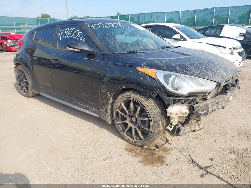 2013 HYUNDAI VELOSTER TURBO W/BLUE | KMHTC6AE2DU174258 | UPCARS